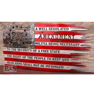 2nd Amendment Tattered Flag