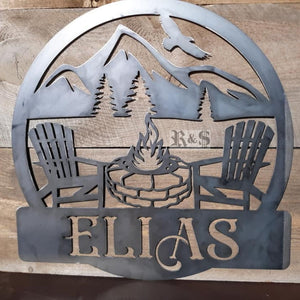 Fire Pit Monogram