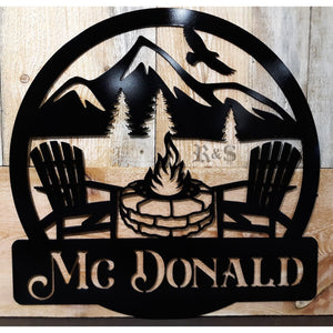 Fire Pit Monogram