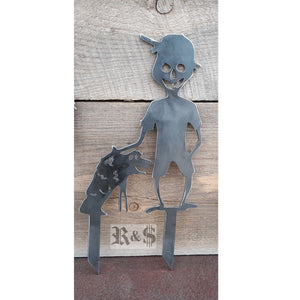 Zombie Boy Halloween Yard Stake