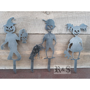 Zombie Kids Halloween Yard Stakes  (3 pack)